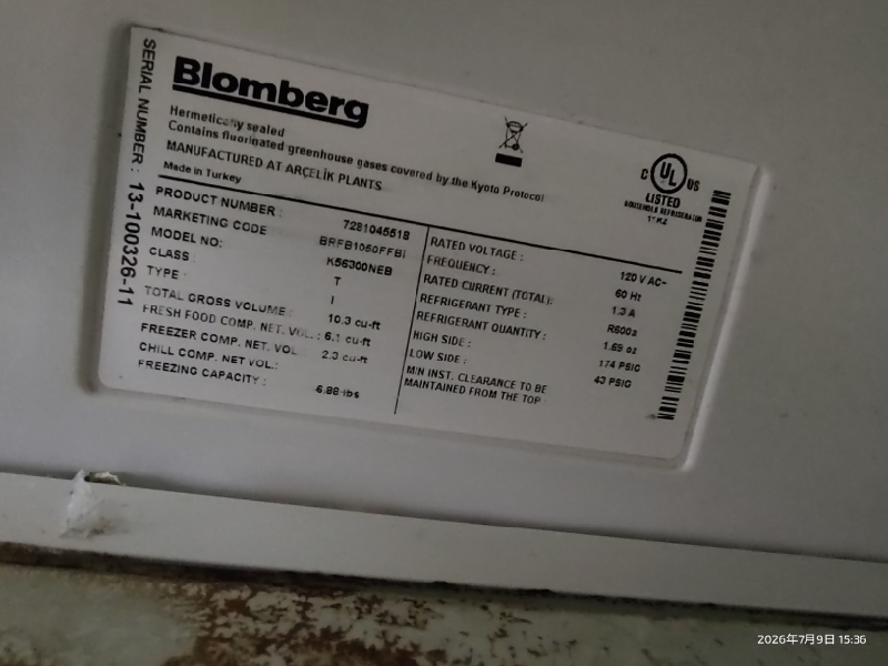 Blomberg K56300NEB Refrigerator photo 3